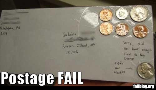fail-owned-coin-stamp-letter-postage-fail