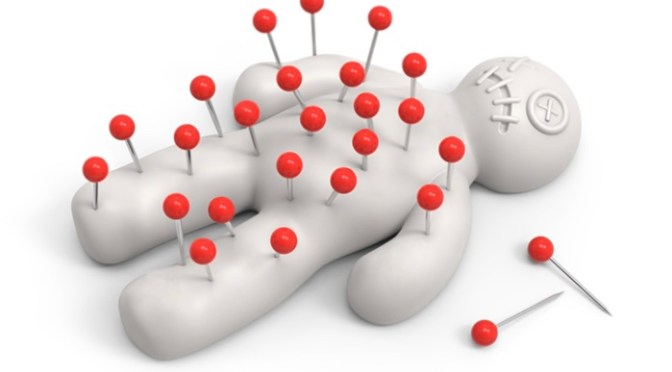 So that’s what a Voodoo doll feels like.