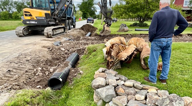 Driveway repair part six… the  culvert.