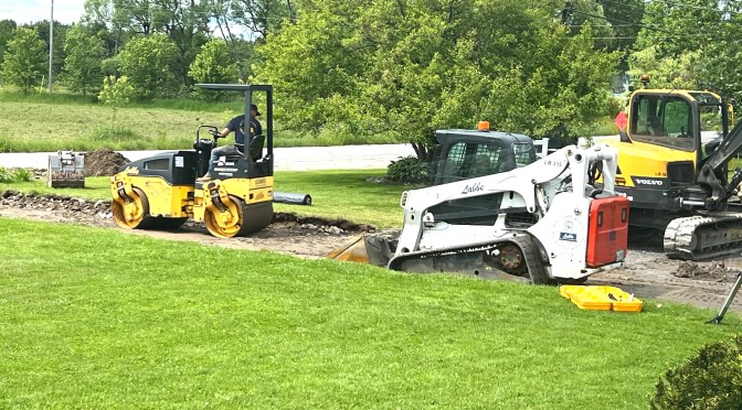 Driveway repair part seven… the smoothing battle.