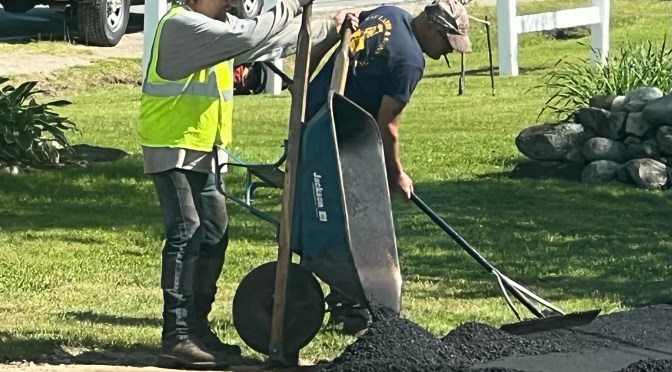 And we’re paving….