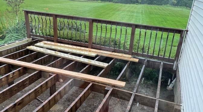 Deck replacement… day 2 did not go well.