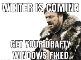 Window replacement day four, a surprisingly brief wait.