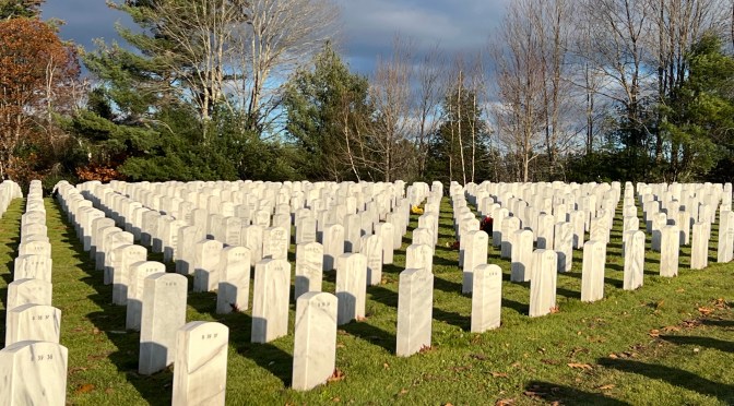 Paying our respects.