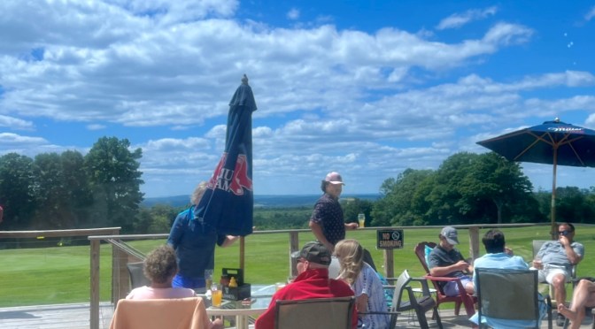 A Jaguar yard sale and the redneck country club.